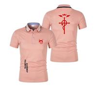Men's Quick Dry Polo Shirts for F.u.ll.me.t.al Al.ch.e.mi.st Plain Tee Top Clothes Short Sleeve Tee Soft Comfort T-Shirts Graphic Fitness Half Sleeve-FS||s