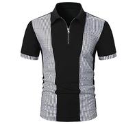 Men's Quick Dry Short Sleeve Polo Shirts for Outdoor Activities Golf Hiking Tops Polyester Comfortable with Button Men's T-Shirts Sales Clearance Golf Shirts Mens UK Basic Grey