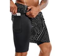Men's Quick Dry Swim Trunks 7" Swimsuits with Compression Mesh Liner Beach Bathing Suits Swimming Board Shorts (UK, Alpha, L, Regular, Regular, Color18)