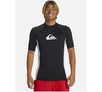 Men's Quiksilver Mens Everyday Short Sleeve UV Protect Rash Vest - Black - Size: 40