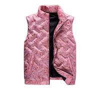 Mens Quilted Gilet Mens, Body Warmers for a Man, Lightweight Windproof Body Warmer Winter Thermal Quilted Outerwear Gilets with Zip Pockets for Snow Ski Hiking Warm Cozy