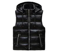 Mens Quilted Gilet Mens, Body Warmers for a Man, Quilted Bodywarmer Padded Vest Winter Comfortable Gilet with Zip Pockets for Snow Ski Hiking Warm Cozy
