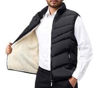 Mens Quilted Golf Gilet, Work Body Warmers for Men, Winter Padded Gilet Thick Puffer Quilted Body Warmer Outerwear for Snow Ski Hiking Warm Cozy