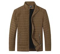 Men's Quilted Jacket Mens Lightweight Quilted Jacket Basic Transitional Padded Blouson Without Hood Men's Puffer Jacket Lightweight Softshell Quilted Jackets Winter Slim Fit Padded Business Outerwear