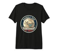 Mens Ragdoll Dad Like A Regular Dad But Cooler Cat Dad Premium T-Shirt