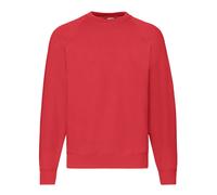 Mens Raglan Sweatshirt Jumper Pullover Sweat Casual Plain Top Fruit Of The Loom