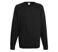 Mens Raglan Sweatshirt Jumper Pullover Sweat Casual Plain Top Fruit Of The Loom