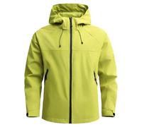 Men'S Rain Jacket Lightweight Comfortable Breathable Hoodie Jacket Mountain Climbing Camping Hiking Outdoor-Jacket A-Green S