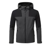 Men's Raincoat Solid Trend Pullover Half Zip Hardshell Rain Jackets Lightweight Breathable Windbreaker Raincoat Windproof Running Golf Cycling Jacket with Hood Dark Gray