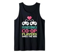 Mens Raising Co Op Players Since The 90s Gamer Dad Tank Top