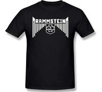 Men's Ram_Mstein Cotton Lightweight Classical Vintage Short Sleeve T-Shirt Black
