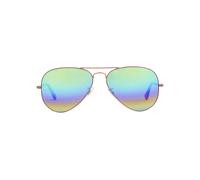 Men's Ray-Ban Aviator Blue Lens Gold Sunglasses
