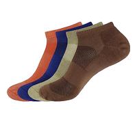 Men's Rayon from Bamboo Fiber Colored Sports Superior Wicking Athletic Ankle Socks - 4 Pair Value Pack, Assortment 98, 6-10