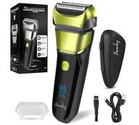 Men's Razor, Amurhey Electric Shaver with 3 Flexible Blades, Shaver with Pop-Up Trimmer, Wet & Dry Shaver, Wireless Electric Shaver, FK-608i
