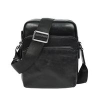 Mens Real Leather Cross Body Bag Small Size Travel Pouch Hanoi Brown House of Leather Black Small