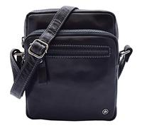 Mens Real Leather Cross Body Bag Small Travel Organiser Pouch Dolton Black
