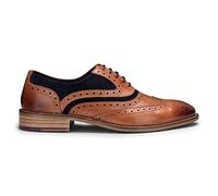 Mens Real Leather Vintage Shoes Brogues 1920s Suede Tweed Laced Shoes Smart Formal