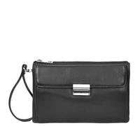 Mens Real Leather Wrist Bag Clutch Organiser Style Jerez Black House of Leather Black Medium