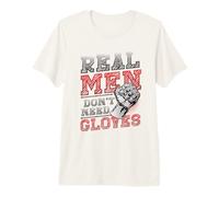 Mens Real Men Don´t Need Gloves Bare Knuckle Boxer Premium T-Shirt