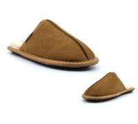 Mens Real Suede Slippers Mens Slip On Slippers Size 6 Boys Slipper Size 11 Mules Thermal Slipper Mules Mule Memory Foam Thermal Suede Upper Slip On Faux Fur Sizes 6-12 Tan 7 UK