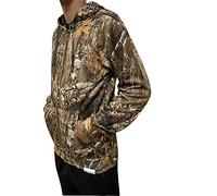 Men's Realtree Edge Full Camo Polyester Fleece Hoodie, Rt Edge Full Zip-up, M