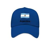 Men's Recognition Baseball Cap Argentina National Flag Adjustable One Size Cap Men Lightweight Breathable Sports Hat with Sweat-Wicking Band World Cup Sapphire Blue