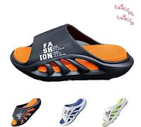 Mens Recovery Sandals With Comfortable Plantar Fasciitis Fashion,Mens Sandals Extra Wide With Arch Support (Black,43)