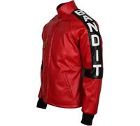 Men's Red 'Classy' Leather Burt Reynolds Smokey and The Bandit Jacket 2XS-4XL Medium
