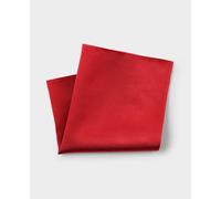 Men's Red Fine Twill Silk Pocket Square - Savile Row Company