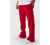 Mens Red Slim Fit Ltd Edition Super Stacked Jogger, Red S