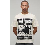 Men's Regular Backstreet Boys License Print T-Shirt | Ecru | Size Medium | BOOHOOMAN