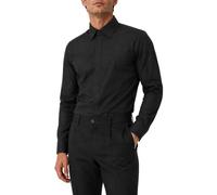 Men's Regular Fit Classic Point Collar Fly Front Double Cuff Dress Shirt (Ivory/White/Black) (Collar 19")
