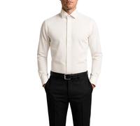 Men's Regular Fit Ivory/White Edwardian High Wing Collar Fly Front Double Cuff Dress Shirt (as8, Neck, 14_Point_5, Regular, Regular, Ivory)