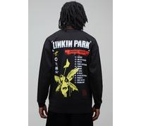 Men's Regular Long Sleeve Linkin Park License Print T-Shirt | Black | Size Large | BOOHOOMAN