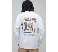Men's Regular Long Sleeve Linkin Park License Print T-Shirt | White | Size X-Small | BOOHOOMAN