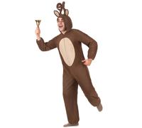 Men's reindeer hooded jumpsuit