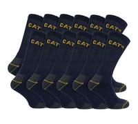 Mens Reinforced Work Socks by Caterpillar - 12 Pairs Cotton Boot Socks
