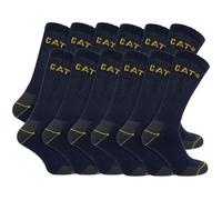 Mens Reinforced Work Socks by Caterpillar - 12 Pairs Cotton Boot Socks
