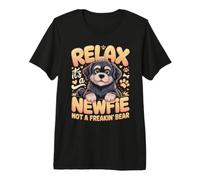 Mens Relax It's a Newfie Not a Freakin Bear Newfoundland Premium T-Shirt