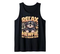 Mens Relax It's a Newfie Not a Freakin Bear Newfoundland Tank Top