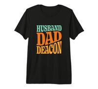 Mens Religious Catholic Father Quote Husband Dad Deacon Christian Premium T-Shirt