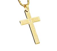 Mens Religious Chain, Chain Necklace Holy Pendant, Religious Necklace Bible Verse Pendant, Belief Stainless Steel for Men Women