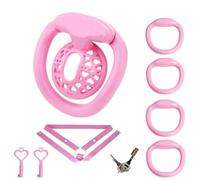 Men's Resin Multifunctional Fixed Accessory with Curved Support that can be self Combined A372-uk (Pink, Negative)