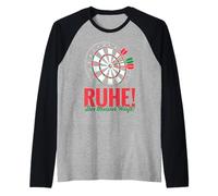 Mens Rest of the Champions Throws Darts and Darts Players Raglan Baseball Tee
