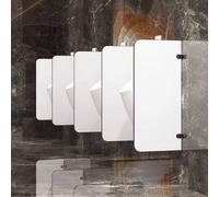 Men's Restroom Urinal Partition90x40cm WallMounted Toilet Divider Screen 5Pack White Privacy Shield for Schools Shopping Malls and blic Facilities
