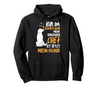 Men's Retirement Dog is Boss Funny Pensioner Pullover Hoodie