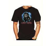 Men's Retro 80s Critters Horror Movie Graphic 100% Cotton Slim Fit Tee with Bold Creature Design & Heat Transfer Print T Shirt Multicolor