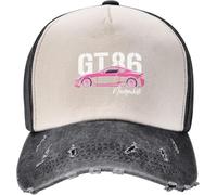 Men's Retro Cowboy Hat Baseball Cap JDM GT 86 Sport Car Accessories Unisex Style Casual Distressed Denim Washed Headwear The Gift