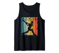 Mens Retro Cricket Player Batter Batsman for Men Women Kids Tank Top