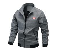 Men's Retro Hoodie with 1/4 Zip Multi Pockets Pullover 3D Printed Hoodie Cargo Long Sleeve Work Jumper Solid Colour Casual Top Everyday Leisure Transition Jacket, Grey5, 4XL